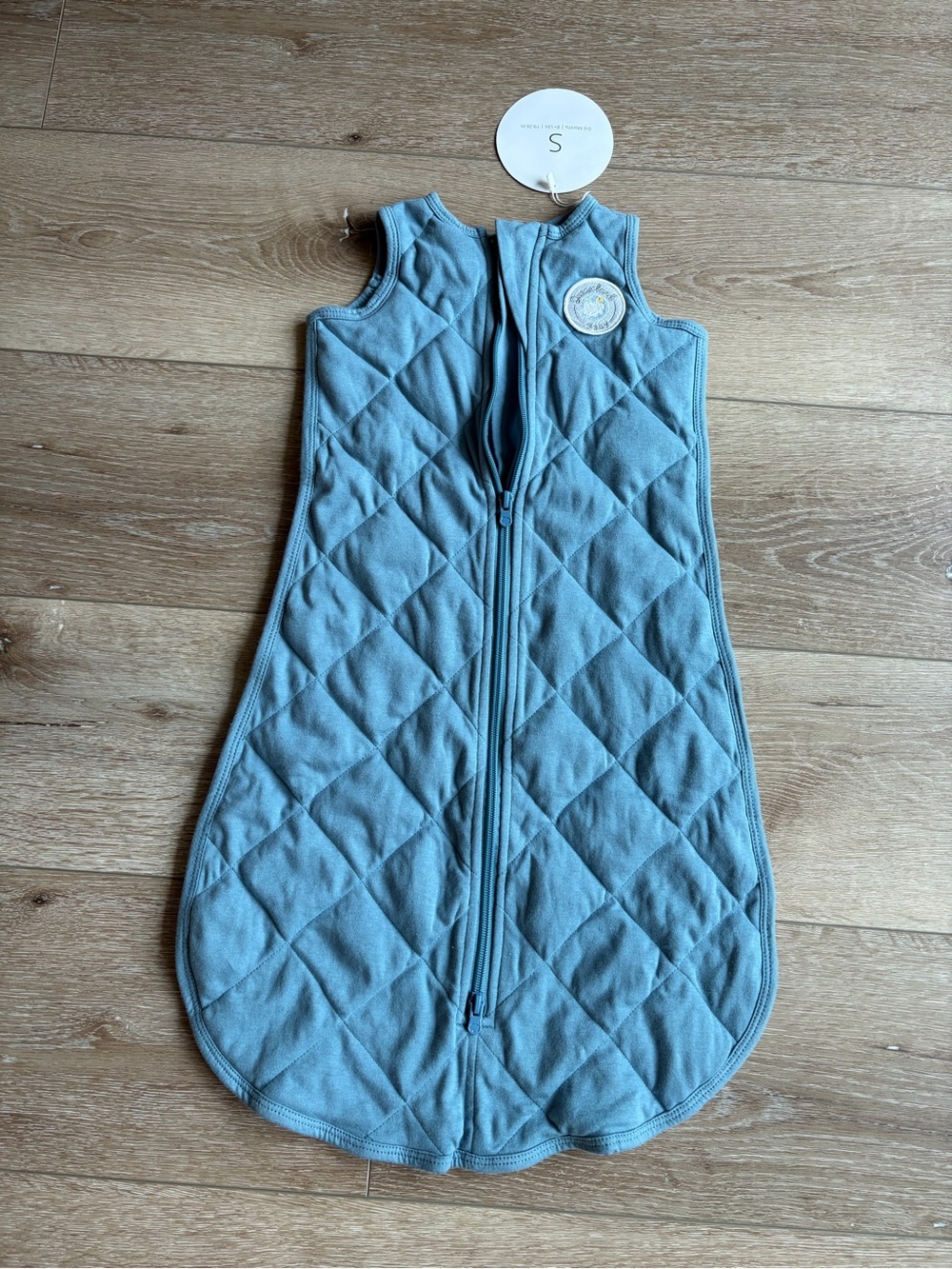 Dreamland Baby Blue Quilted Sleep Sack - sz. S